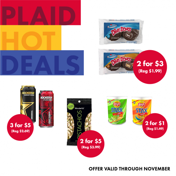 November Hot Deals Plaid Pantry